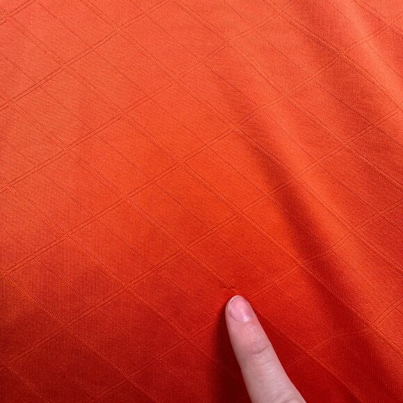 Adidas Golf Short Sleeve Men's Polo Shirt Orange Large Geometric Adult Polyester - Picture 11 of 16